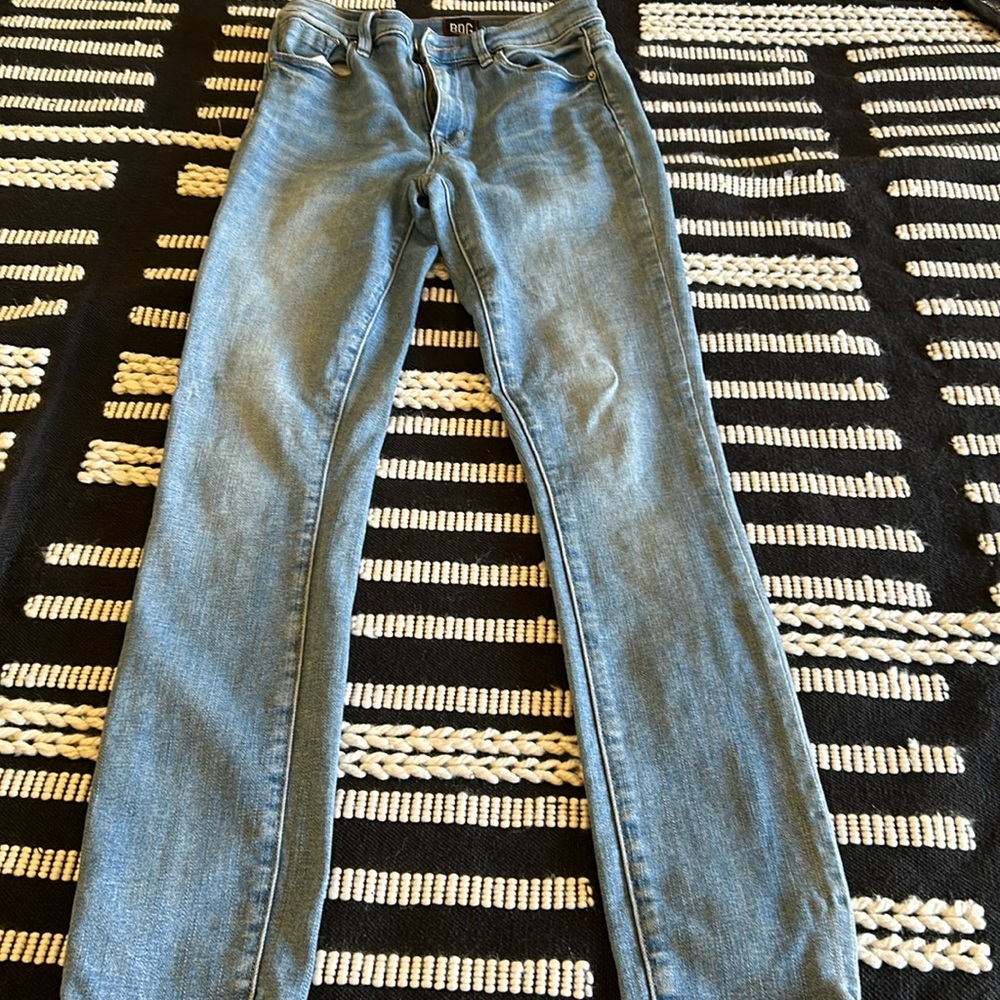 High rise skinny jeans